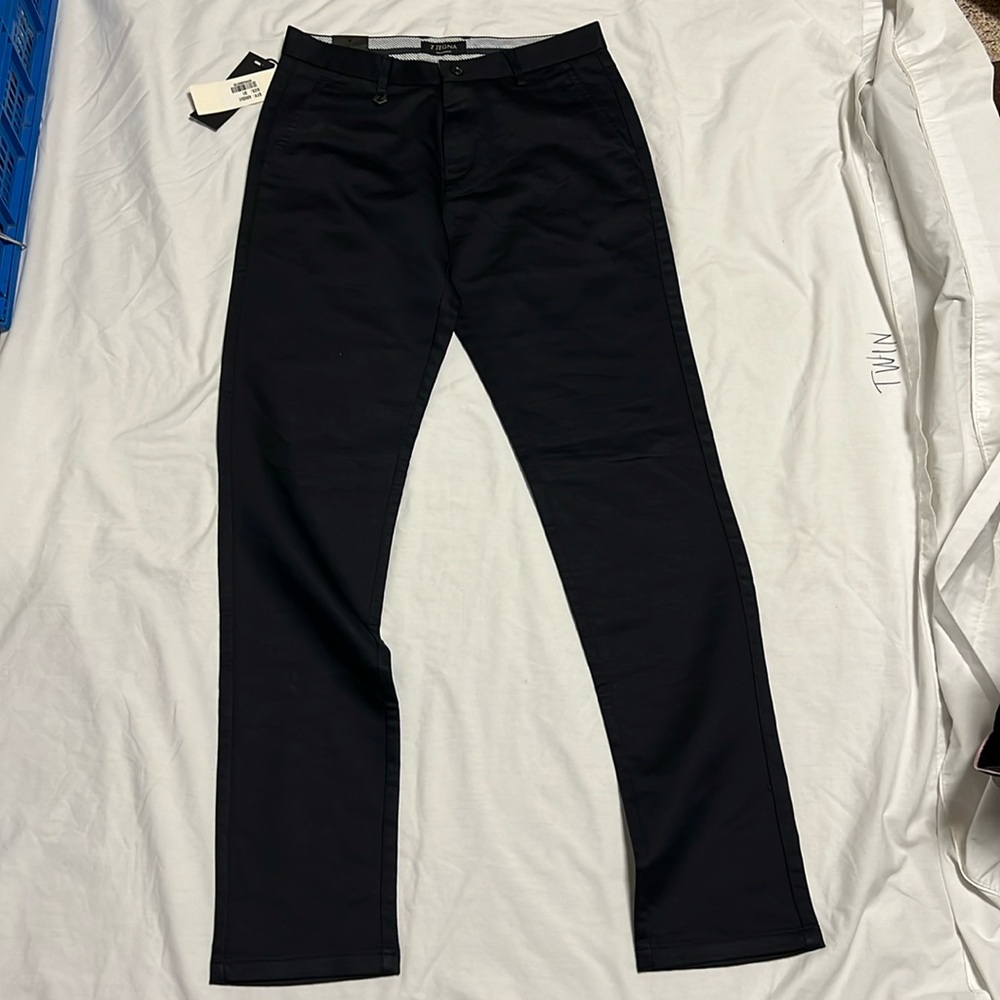 Men’s Ermenegildo Z Zenga Black Dress Pants 31 NWT